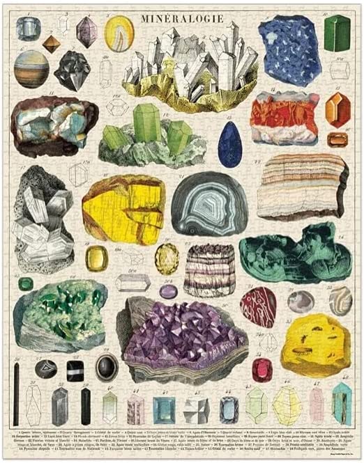Mineralogy 1000 Piece Vintage Puzzle