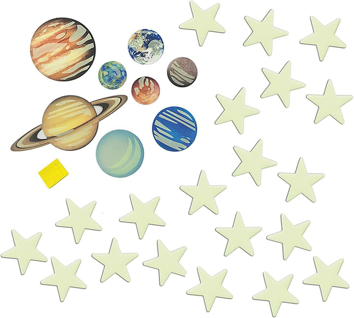 Glow Planet and Stars, 20 Pieces