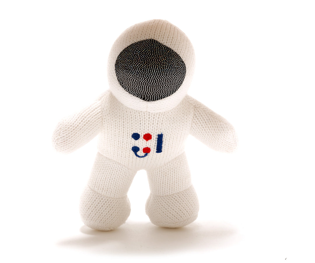 Knitted Astronaut Rattle