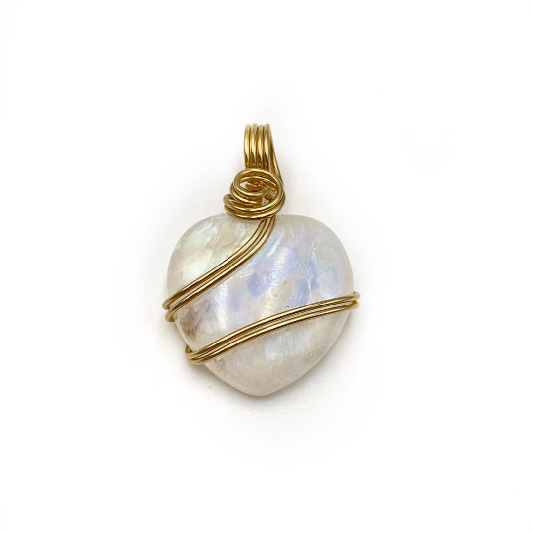 Moonstone Heart Pendant