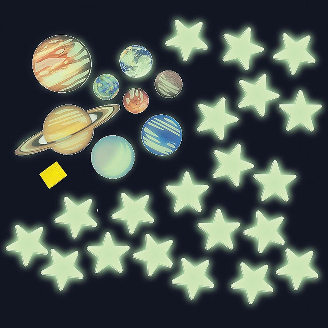 Glow Planet and Stars, 20 Pieces