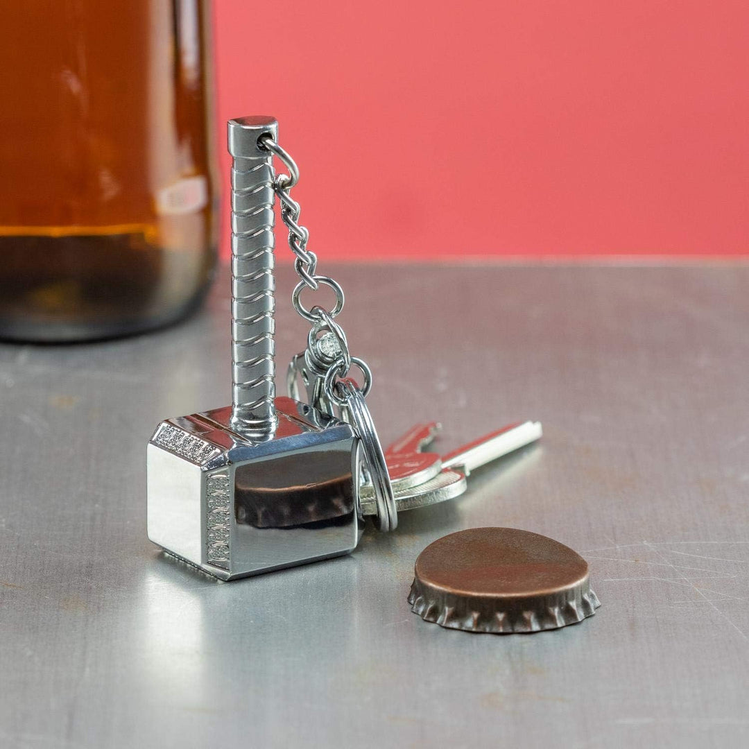 Thors Hammer Bottle Opener Keychain