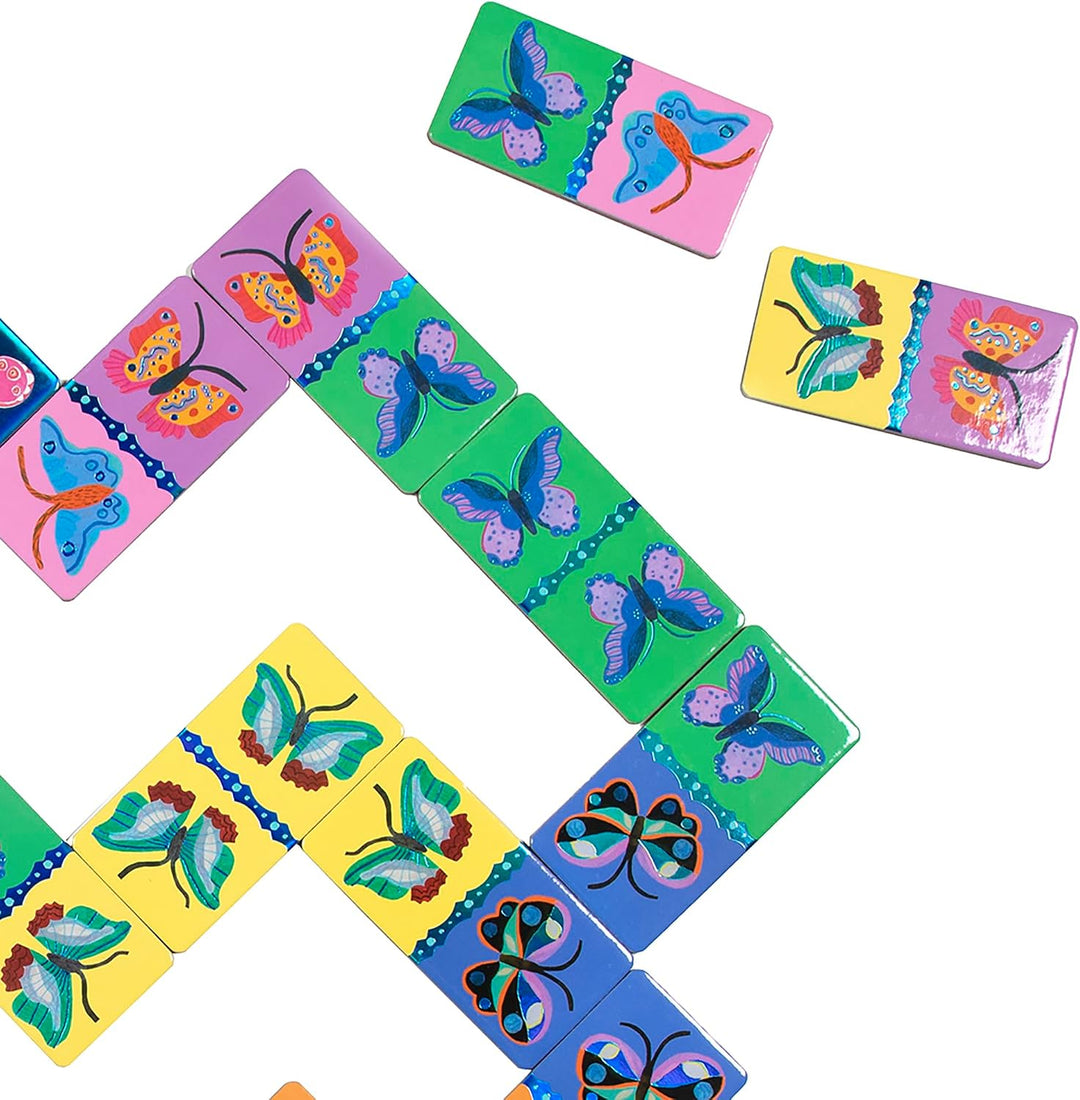 Giant Shiny Butterfly Dominoes, 28 Oversized Pieces