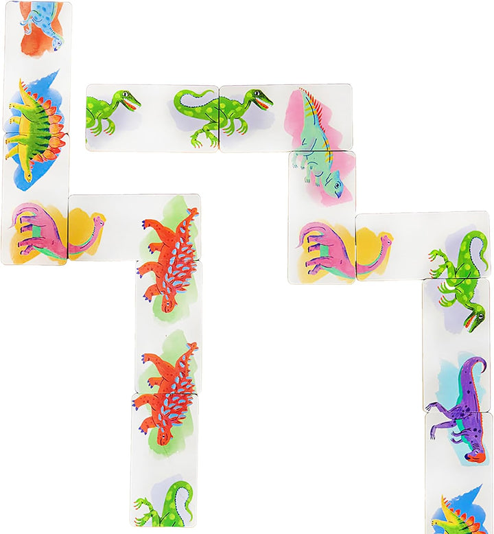 Dinosaur Head to Toe Dominoes: Dinosaurs 28 Piece Matching Game