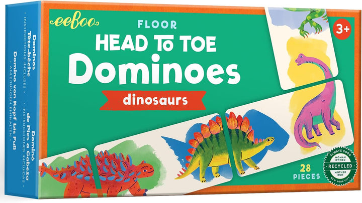 Dinosaur Head to Toe Dominoes: Dinosaurs 28 Piece Matching Game