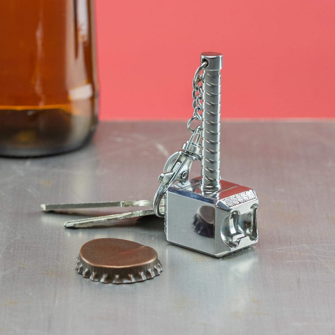 Thors Hammer Bottle Opener Keychain