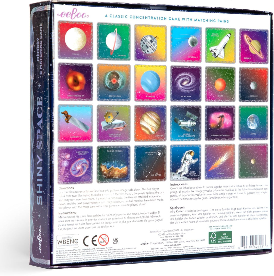 Shiny Space Memory & Match Game