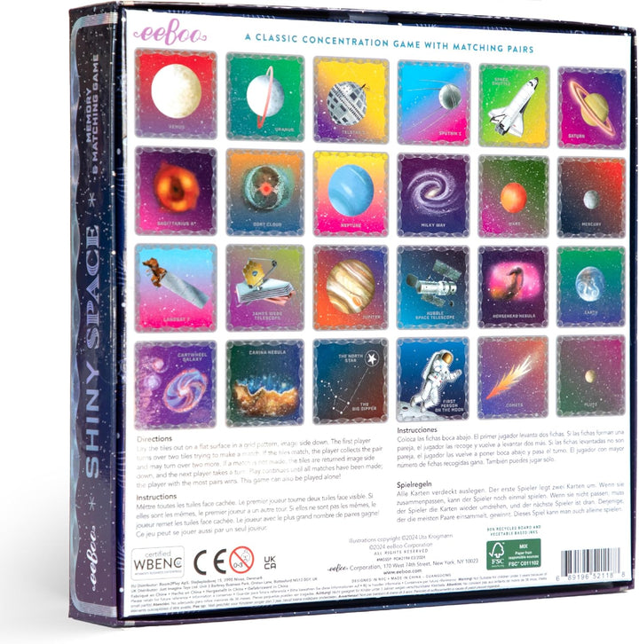 Shiny Space Memory & Match Game