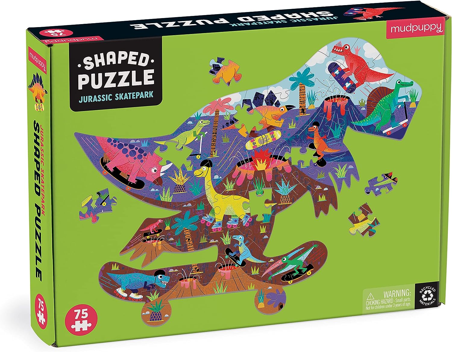 Jurassic Skatepark Puzzle, 75 Pieces