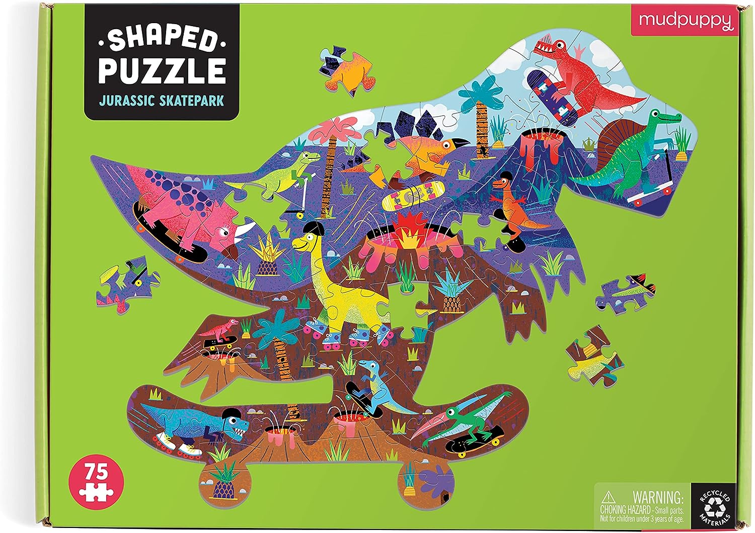 Jurassic Skatepark Puzzle, 75 Pieces