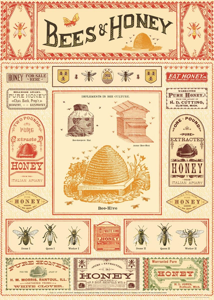 Bees and Honey Vintage Advertisements Poster