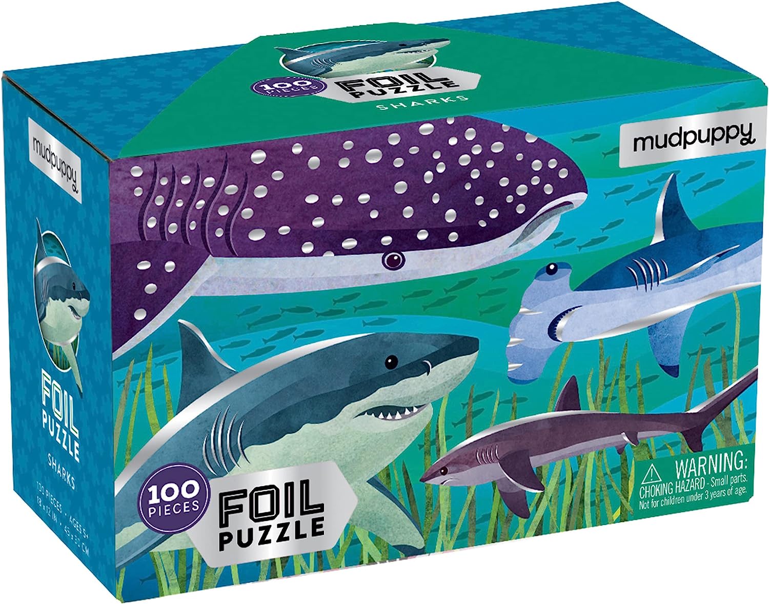Sharks Foil 100pc Puzzle