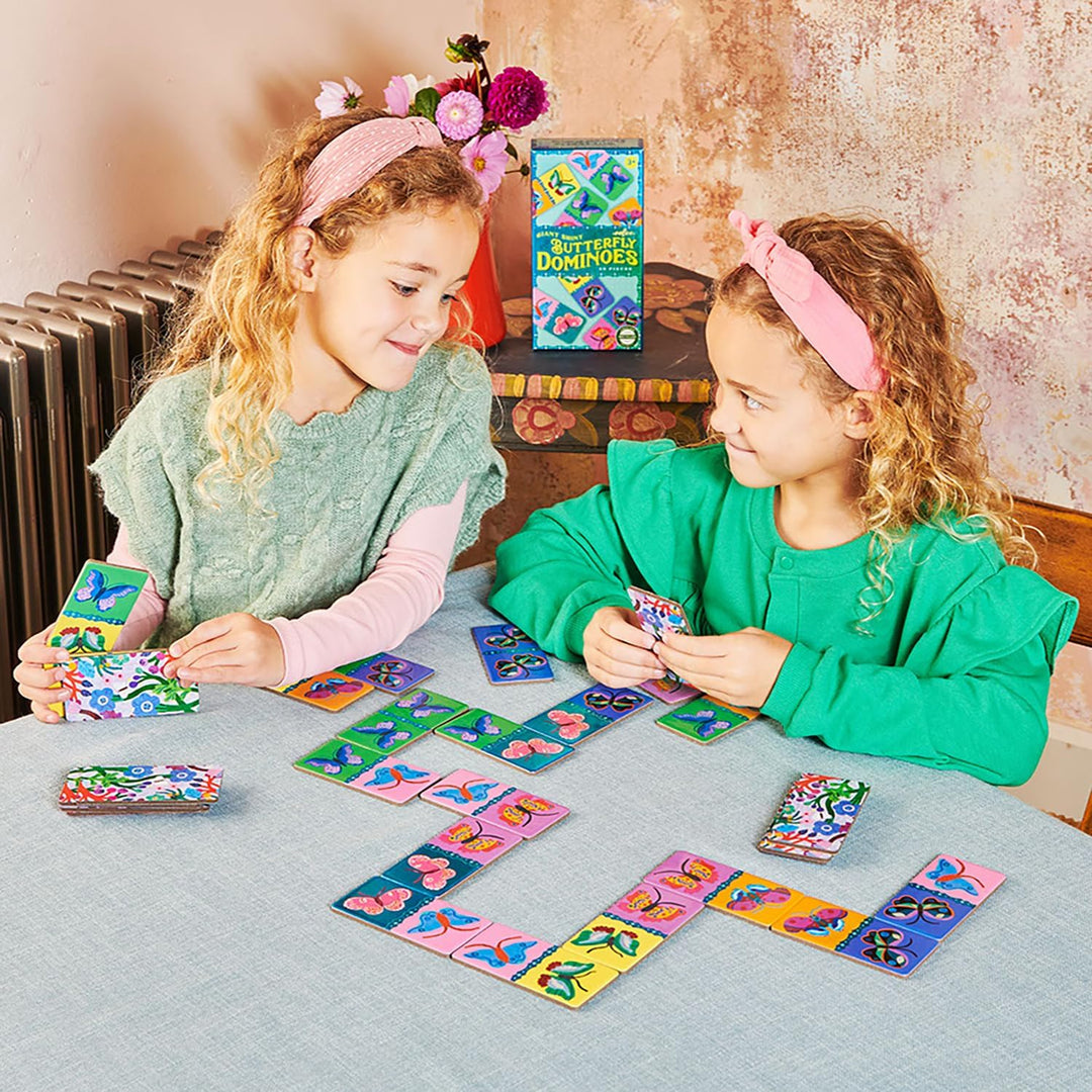 Giant Shiny Butterfly Dominoes, 28 Oversized Pieces