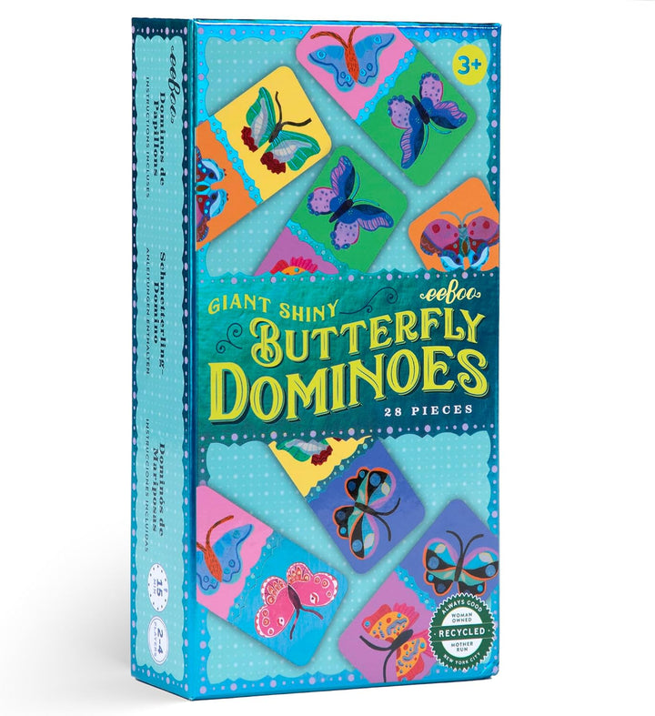 Giant Shiny Butterfly Dominoes, 28 Oversized Pieces