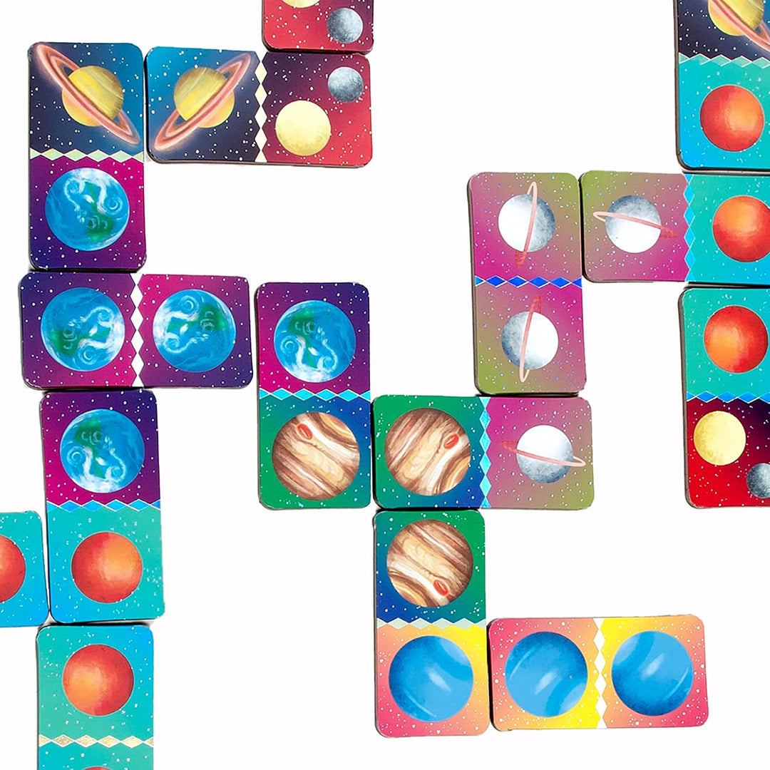 Space Mini Dominoes, 28 Pieces
