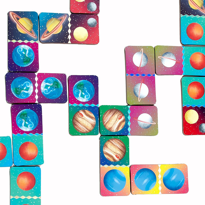 Space Mini Dominoes, 28 Pieces