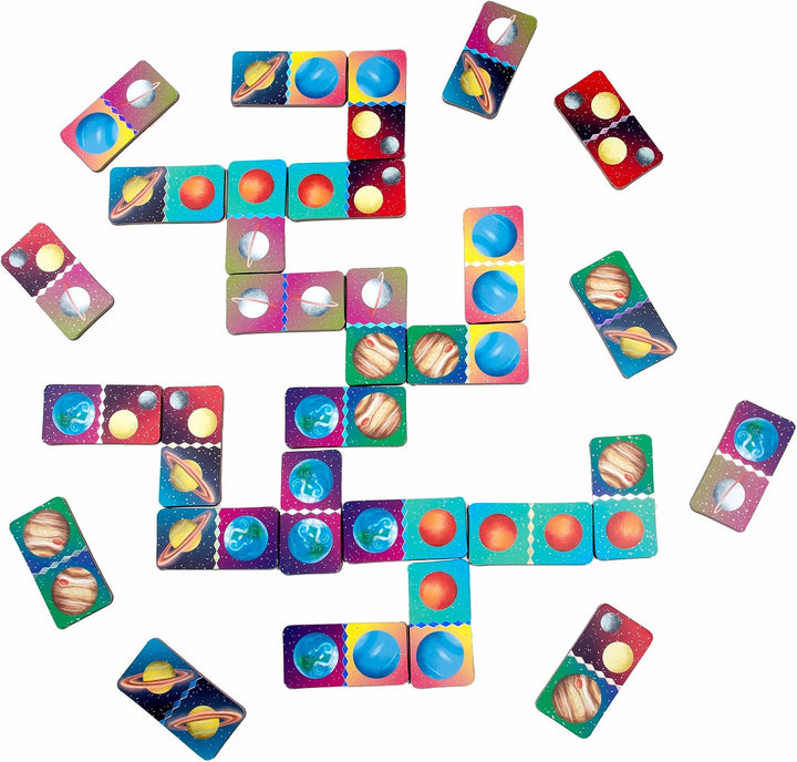 Space Mini Dominoes, 28 Pieces