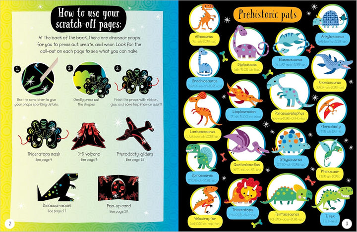 Scratch and Sparkle Dinosaur Activity