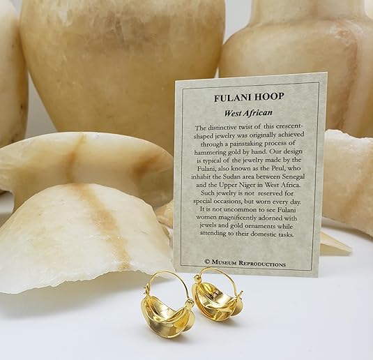 Fulani Gold Hoop selling Earrings