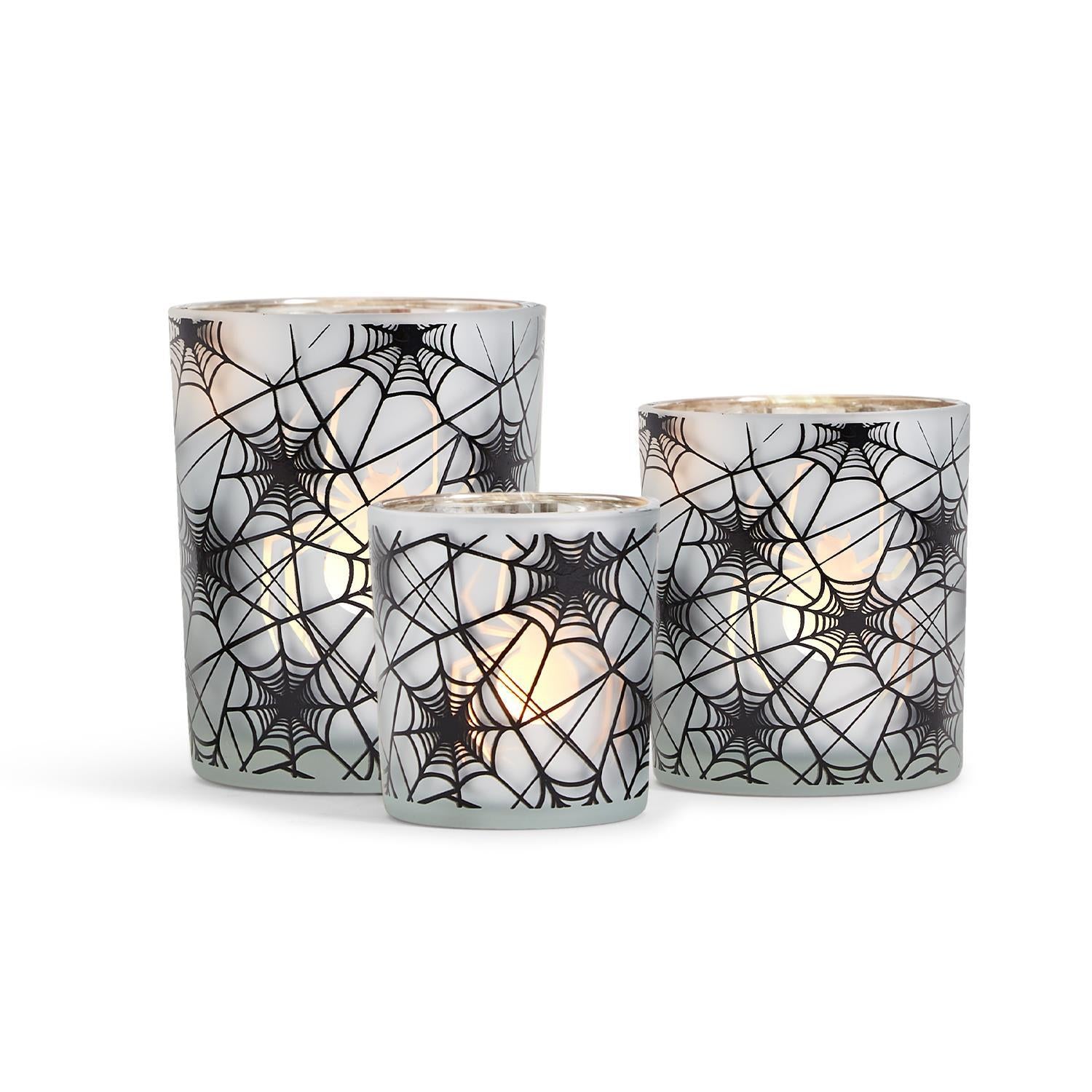 Large Spiderweb Pattern Candleholder