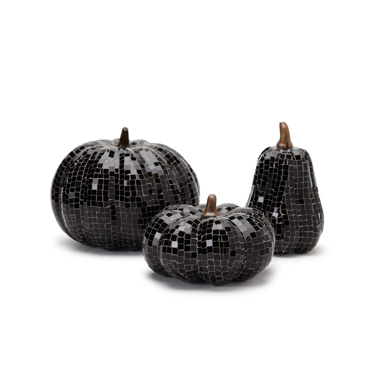 Glass Mosaic Pumpkin Decor- Large