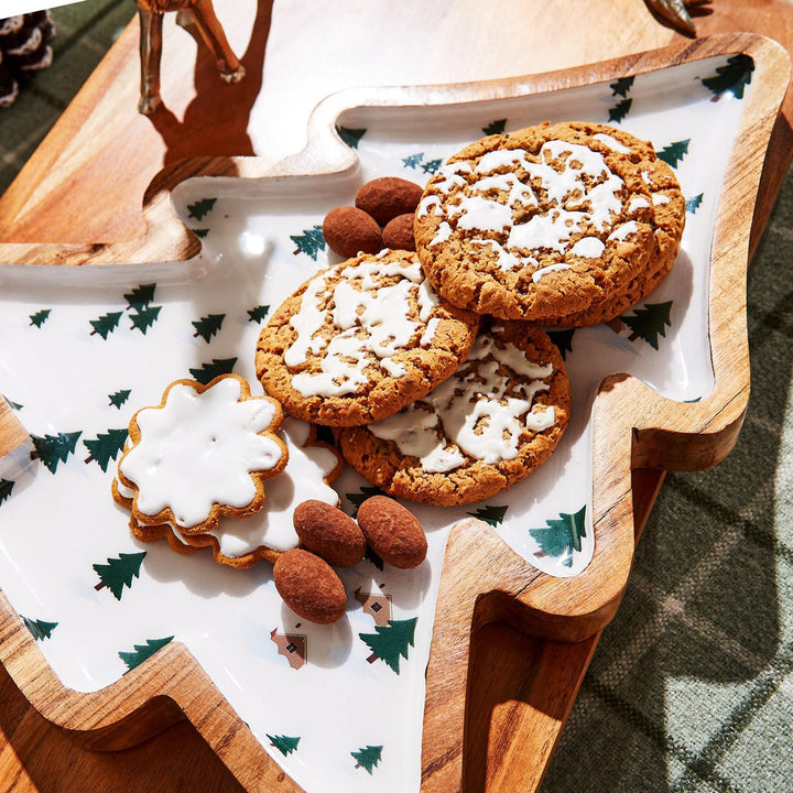 Winter Scene Tree Platter