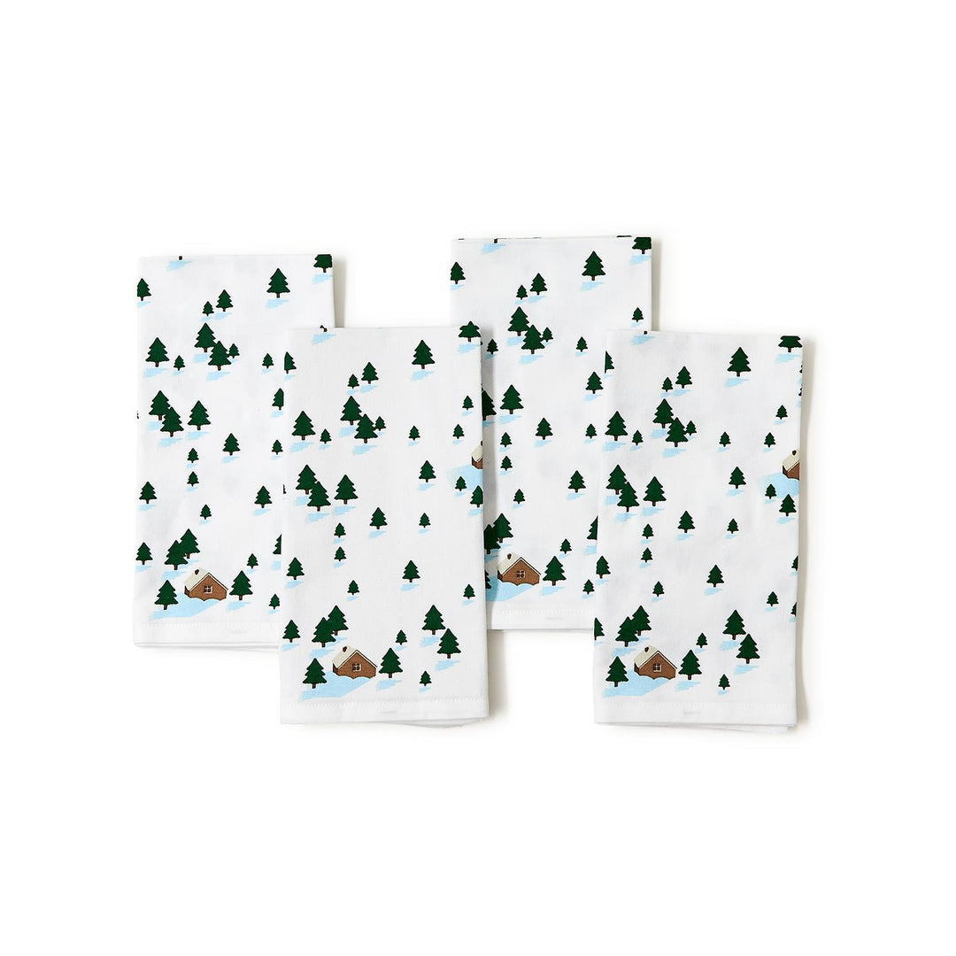 Winter Scene Cloth Napkins