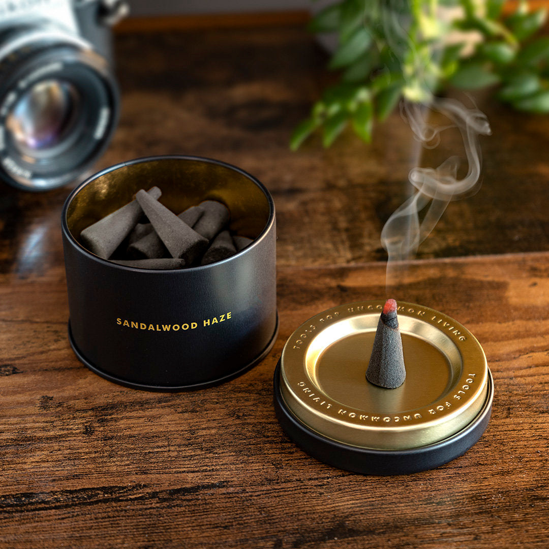 Aroma Cones Incense Cannister- Sandalwood