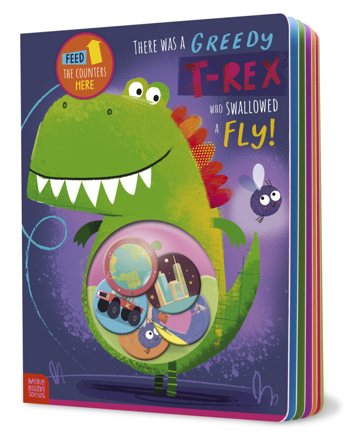 There was a Greedy T-Rex Who Swallowed a Fly!