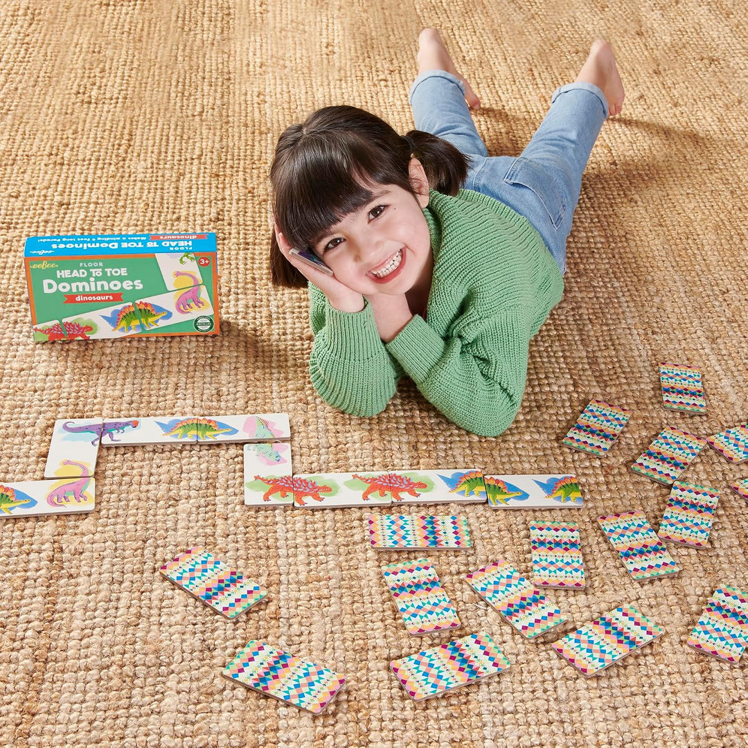 Dinosaur Head to Toe Dominoes: Dinosaurs 28 Piece Matching Game