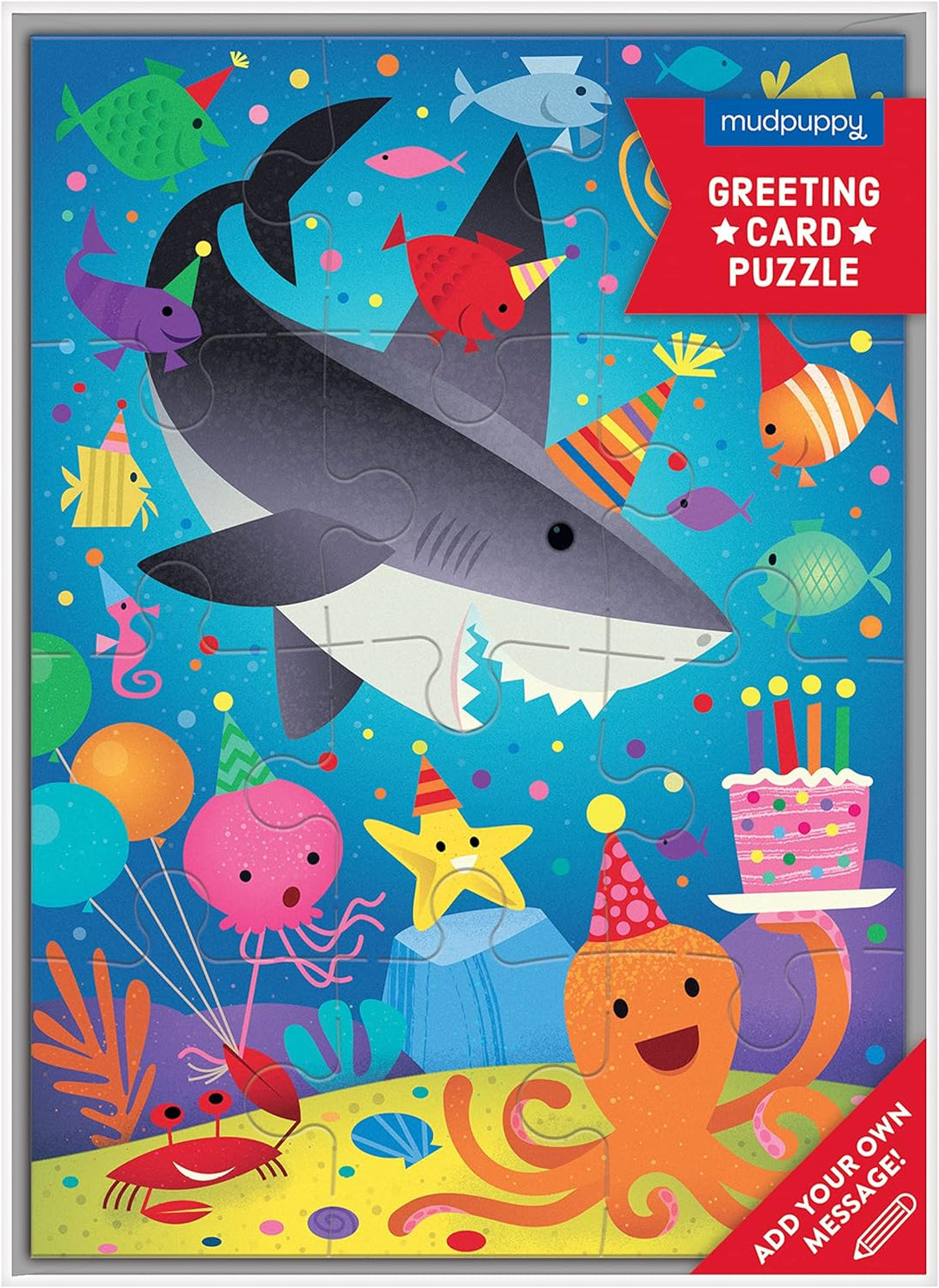 Shark Party Greeting Card Puzzle