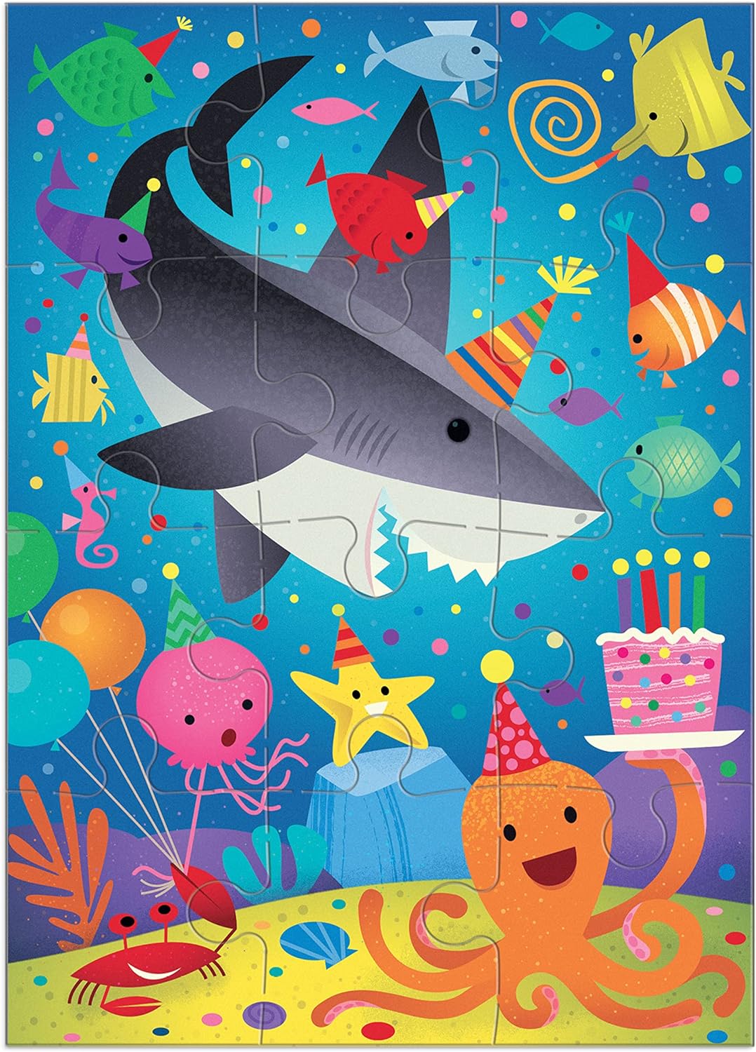 Shark Party Greeting Card Puzzle
