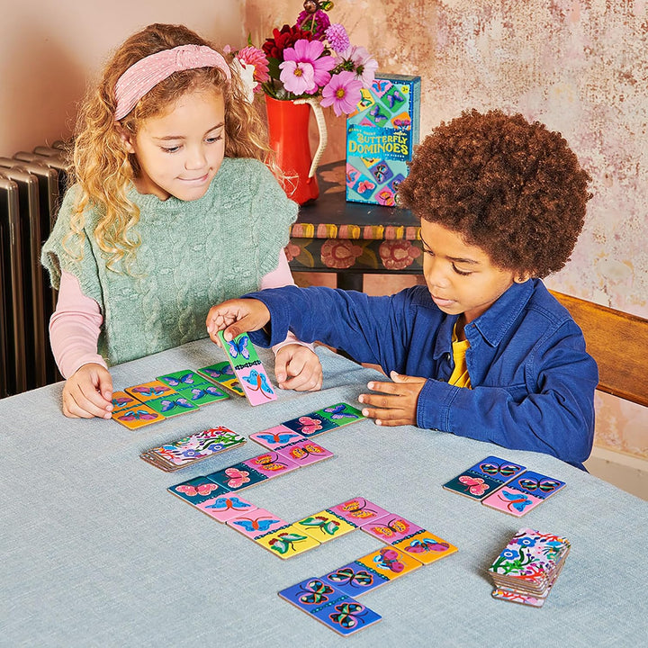 Giant Shiny Butterfly Dominoes, 28 Oversized Pieces