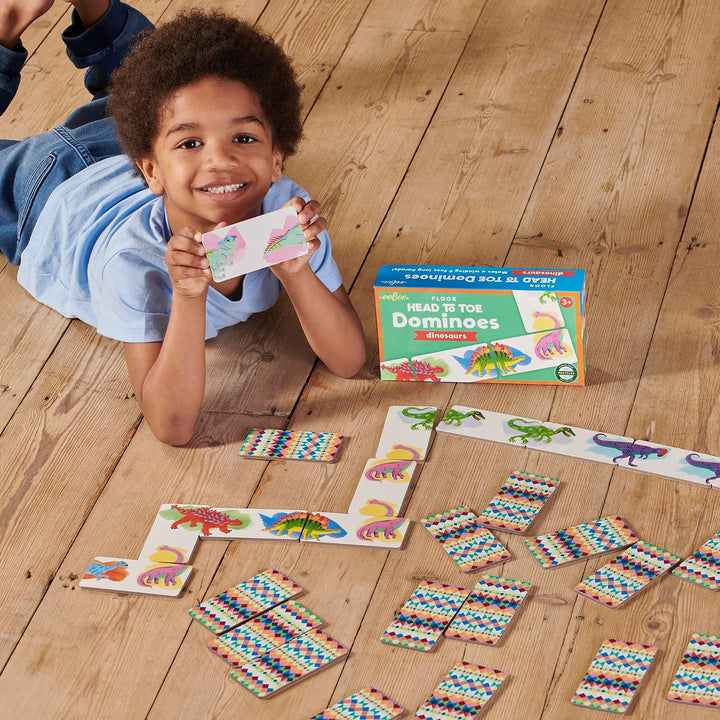 Dinosaur Head to Toe Dominoes: Dinosaurs 28 Piece Matching Game