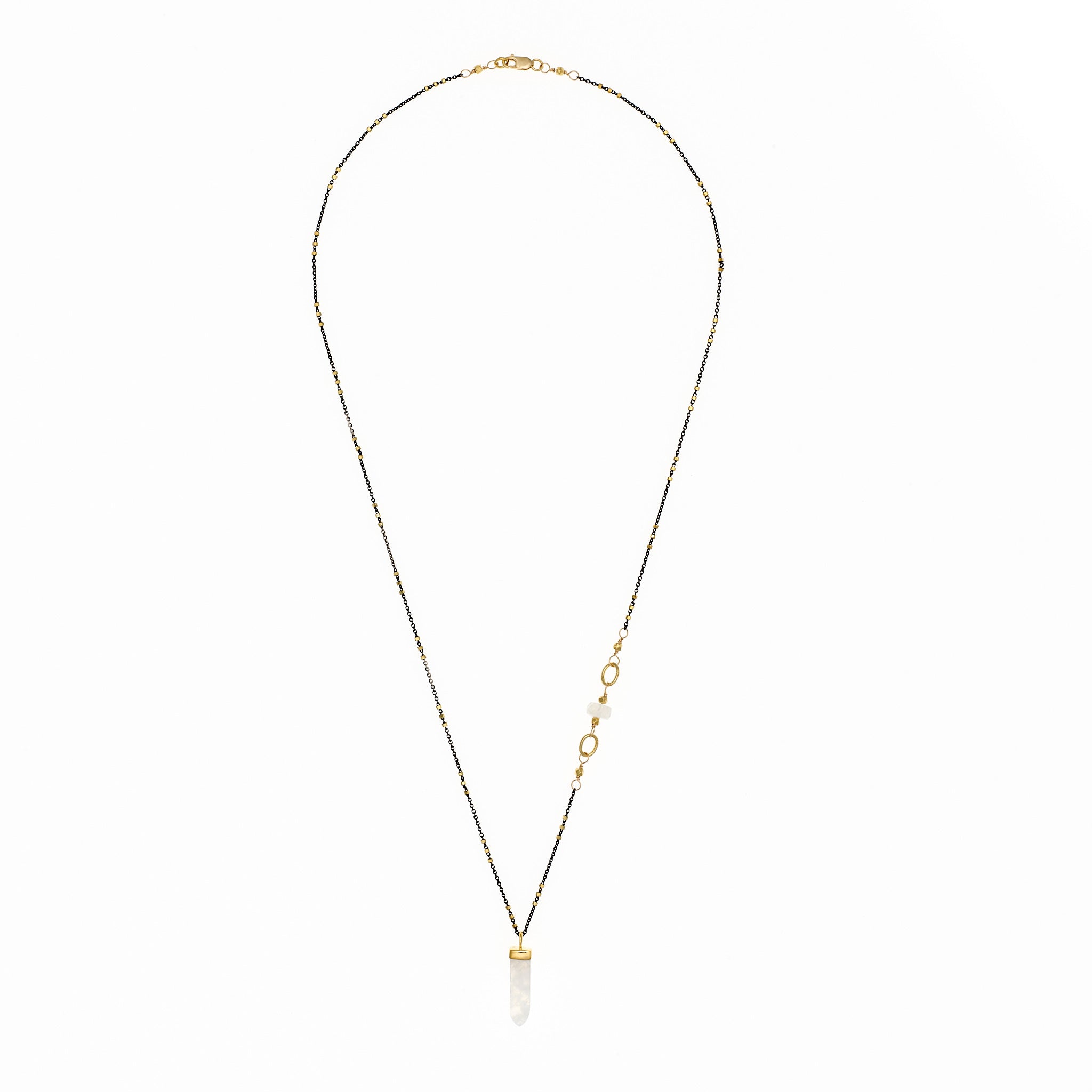 Moonstone Obelisk Necklace