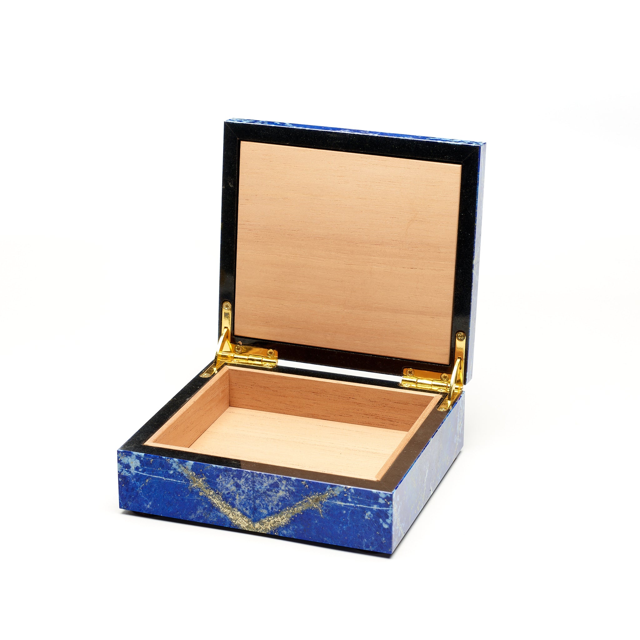 Lapis Lazuli Box with Spanish Cedar Presentation Box
