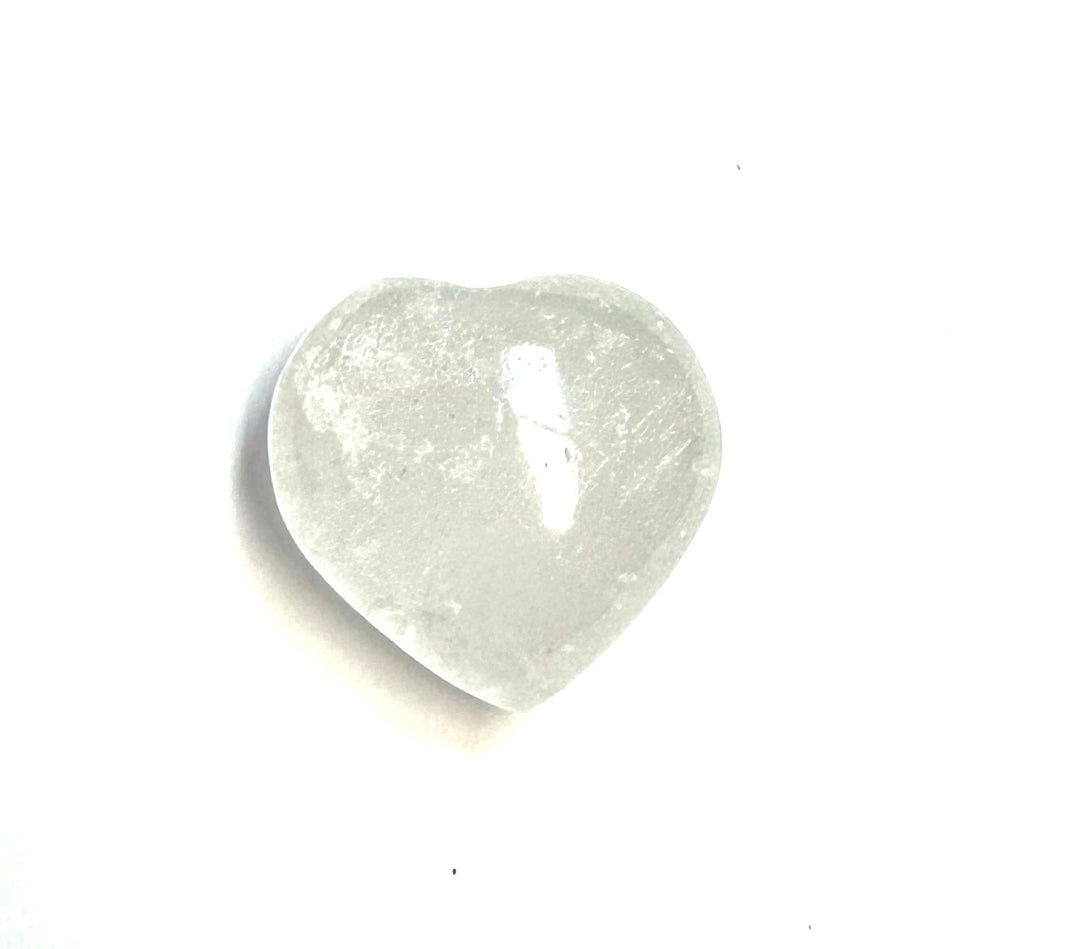 Quartz Crystal Heart Carving