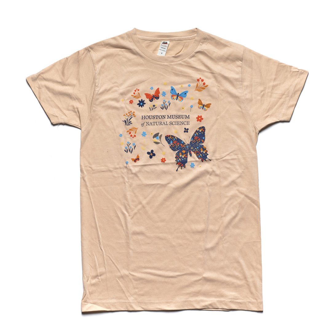HMNS Butterflies & Wildflowers Adult T-Shirt
