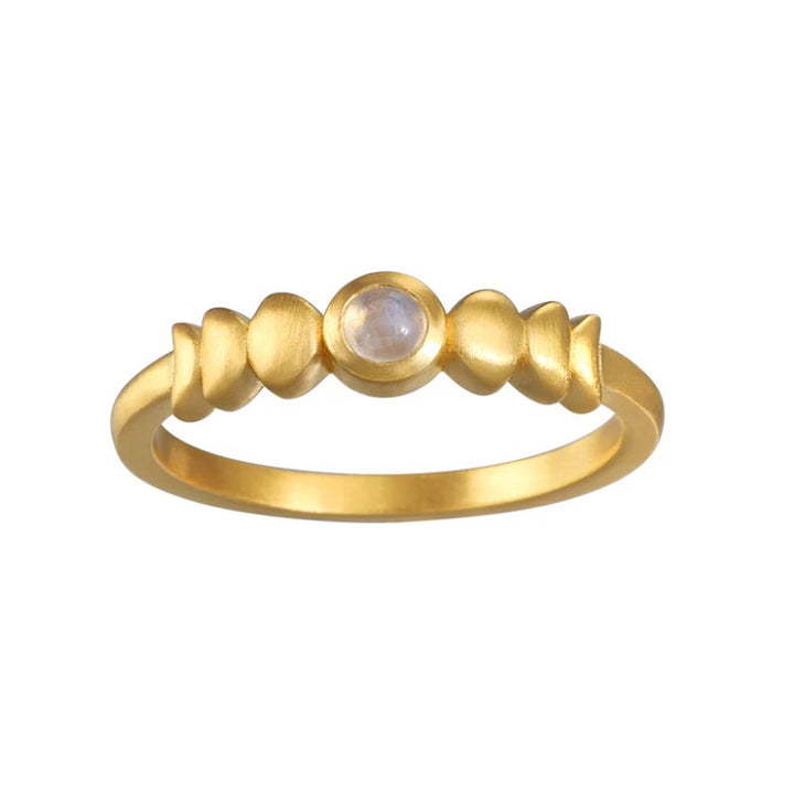 Moonstone Moon Phase Ring