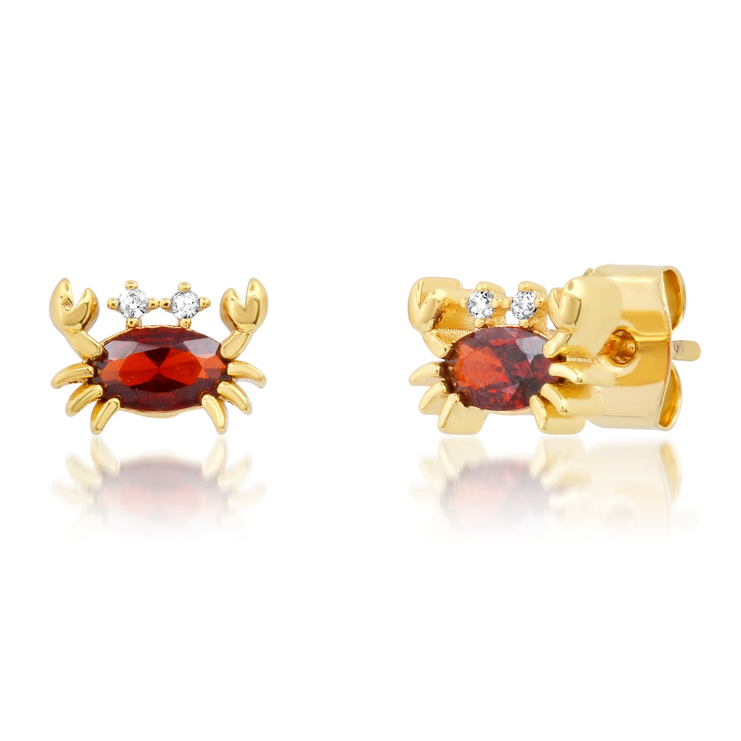 Crab Post Earrings