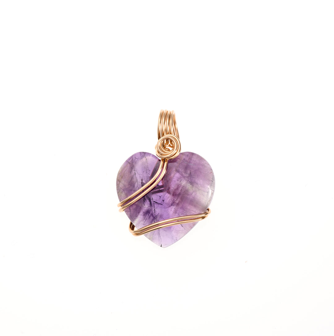 Amethyst Heart Pendant