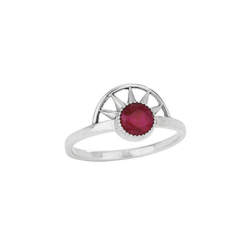 Ruby Red Sun Ring