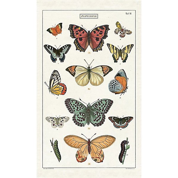 Butterflies Vintage Design Tea Towel
