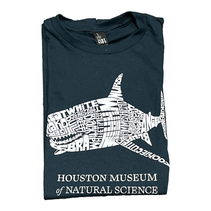 HMNS Navy Shark Names Adult T-Shirt