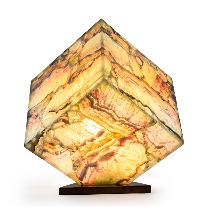 Fluorite Cube Lamp