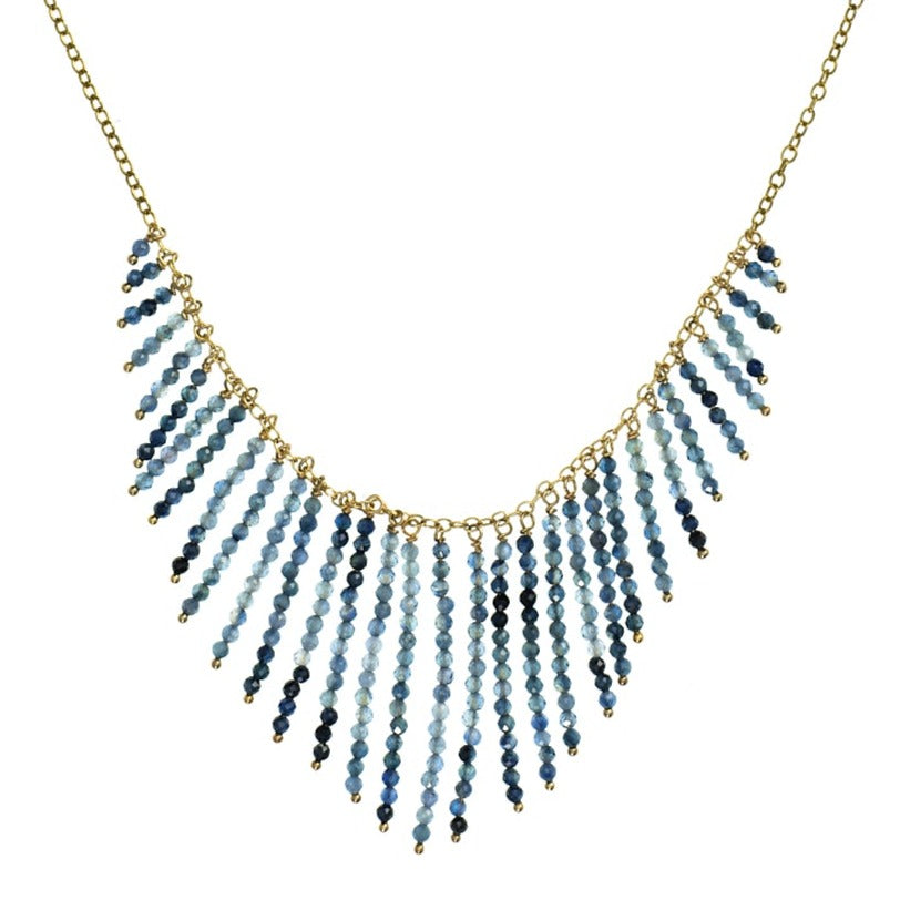 Sapphire Beaded Necklace