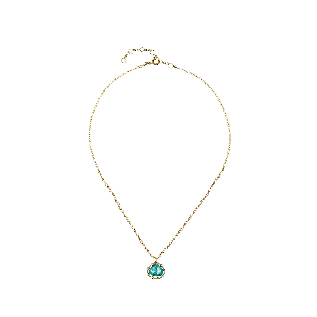 Blue Zircon Necklace