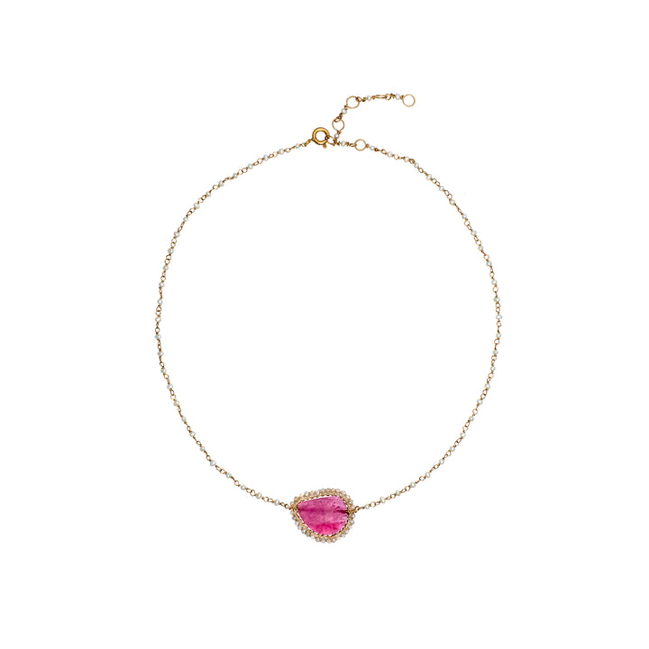 Pink Tourmaline Necklace