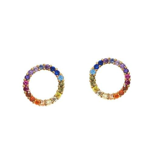 Open Circle Post Earrings