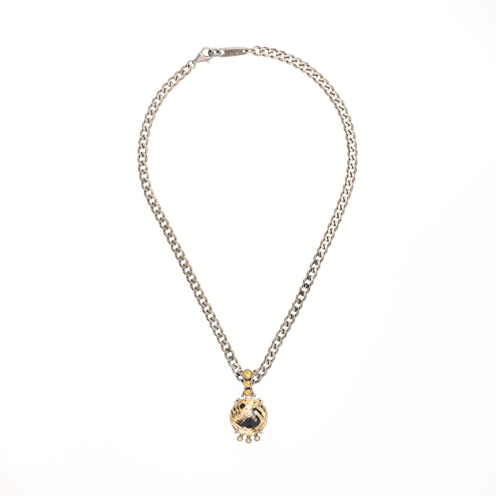 Citrine & Rock Crystal "Swan" Necklace